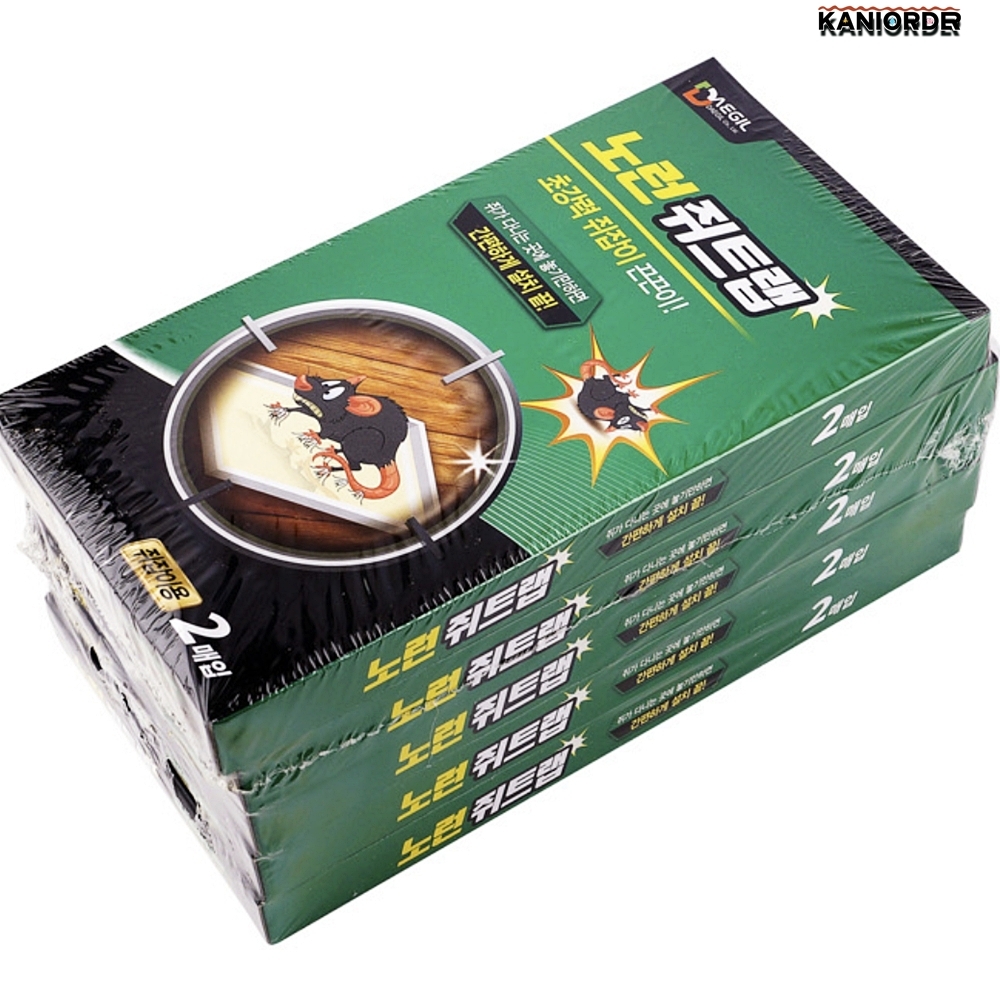 쥐잡기 덫 주방 쥐 덪 접착 퇴치제 식당 끈끈이 해충 트랩 2매5P - 상품 이미지