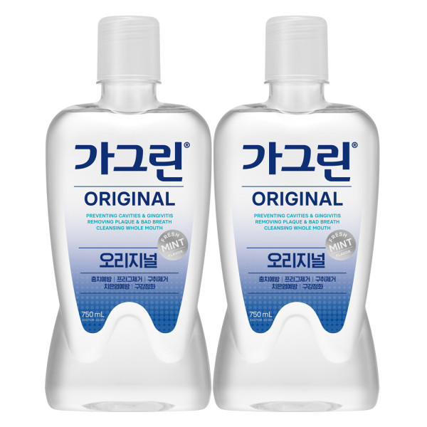 가그린 오리지날 구강청결제 750ml x 2개 - 상품 이미지