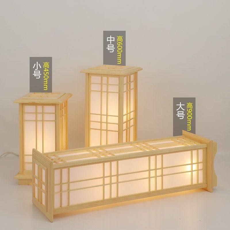 원목 일본풍 플로어 스탠드 조명 다다미 거실 무드등 로그 S 45CM - 상세 이미지 4