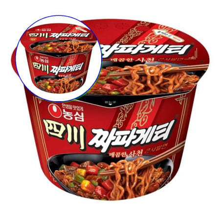 쌍문상회 큰사발 농심 컵라면 사천짜파게티 set 115gx12컵