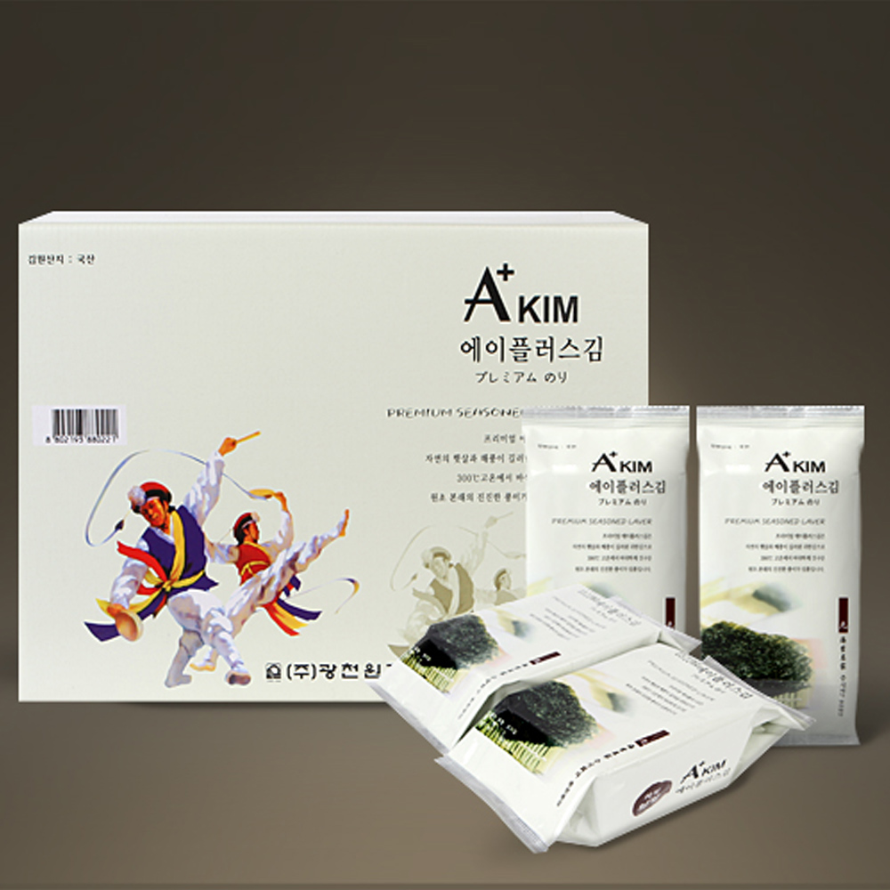 [광천원김] A+ 식탁김(11gx12봉) 국산 해풍 구운김 - 상품 이미지