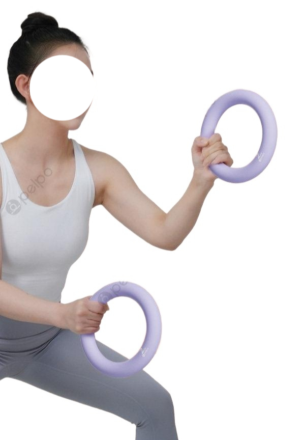 링 덤벨 아령 요가 2kg 원형 홈트 핑크 웨이트 퍼플 1kg (바형) - 상품 이미지