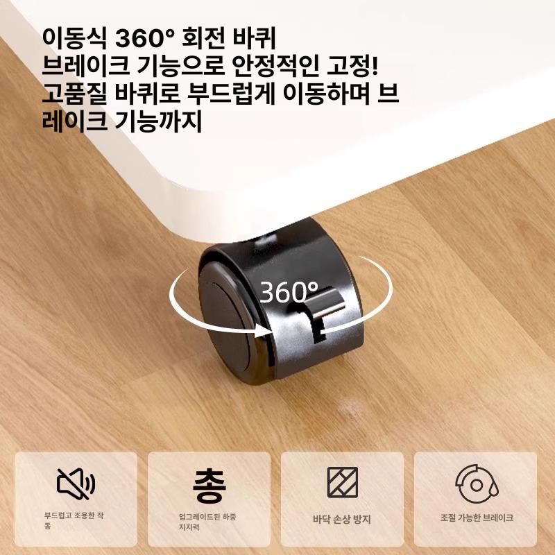 튼튼 사각 바퀴다이 화이트 범용 트레이 화분 카트 걸레 화이트-35x30x6.2cm 1 칸 1x1mm - 상세 이미지 4