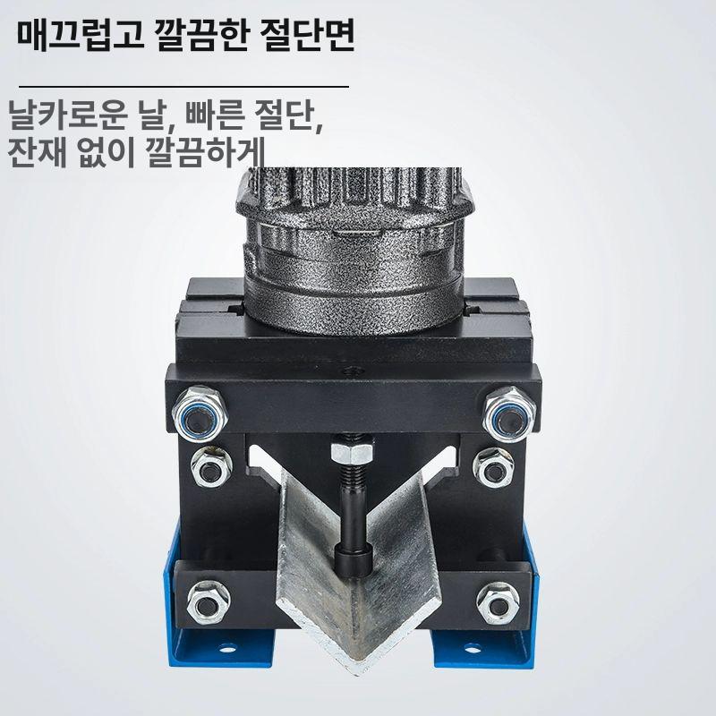 JP60 전동 유압 압착기 절단기 커팅기 천공기 앵글 LZ-60 절단기+각도 라운드 2-in-1 - 상세 이미지 4