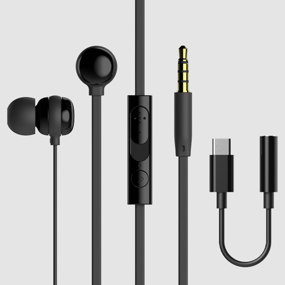아이리버 2in1 유선 커널형 인이어 스테레오 이어폰 C타입 + 3.5mm