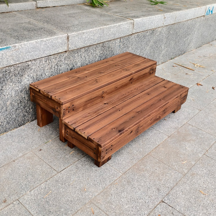 합성데크 방부목 계단 스텝 발판 목재 야외데크 정원용품 계단자재 외부시공 - 상세 이미지 3
