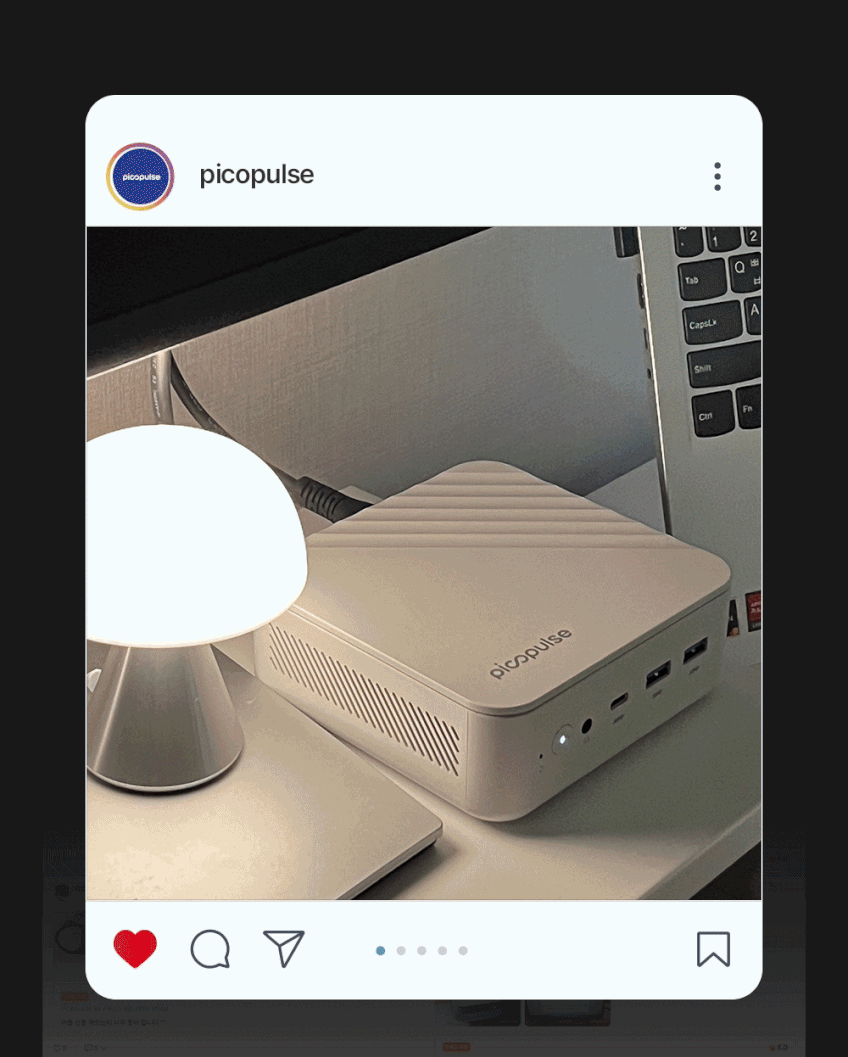 피코펄스 미니PC 고사양 게이밍 컴퓨터 게임용 pc 미니 본체 사무용 R7H 16GB/512GB 판매처 상세 정보 이미지 3