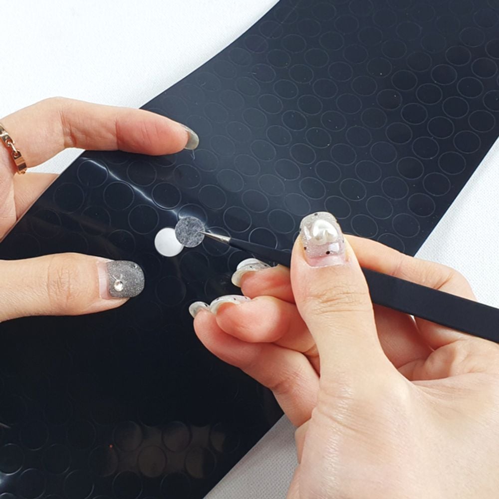 문쾅방지 싱크대 문소음방지 패드 1CM 블랙