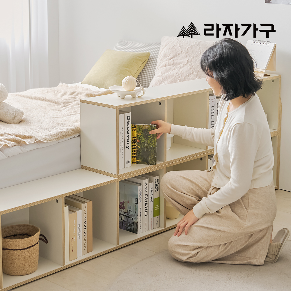 라자가구 소요 파티션 책장 공간분리 벙커 수납침대 프레임 SS C형 - 상세 이미지 2