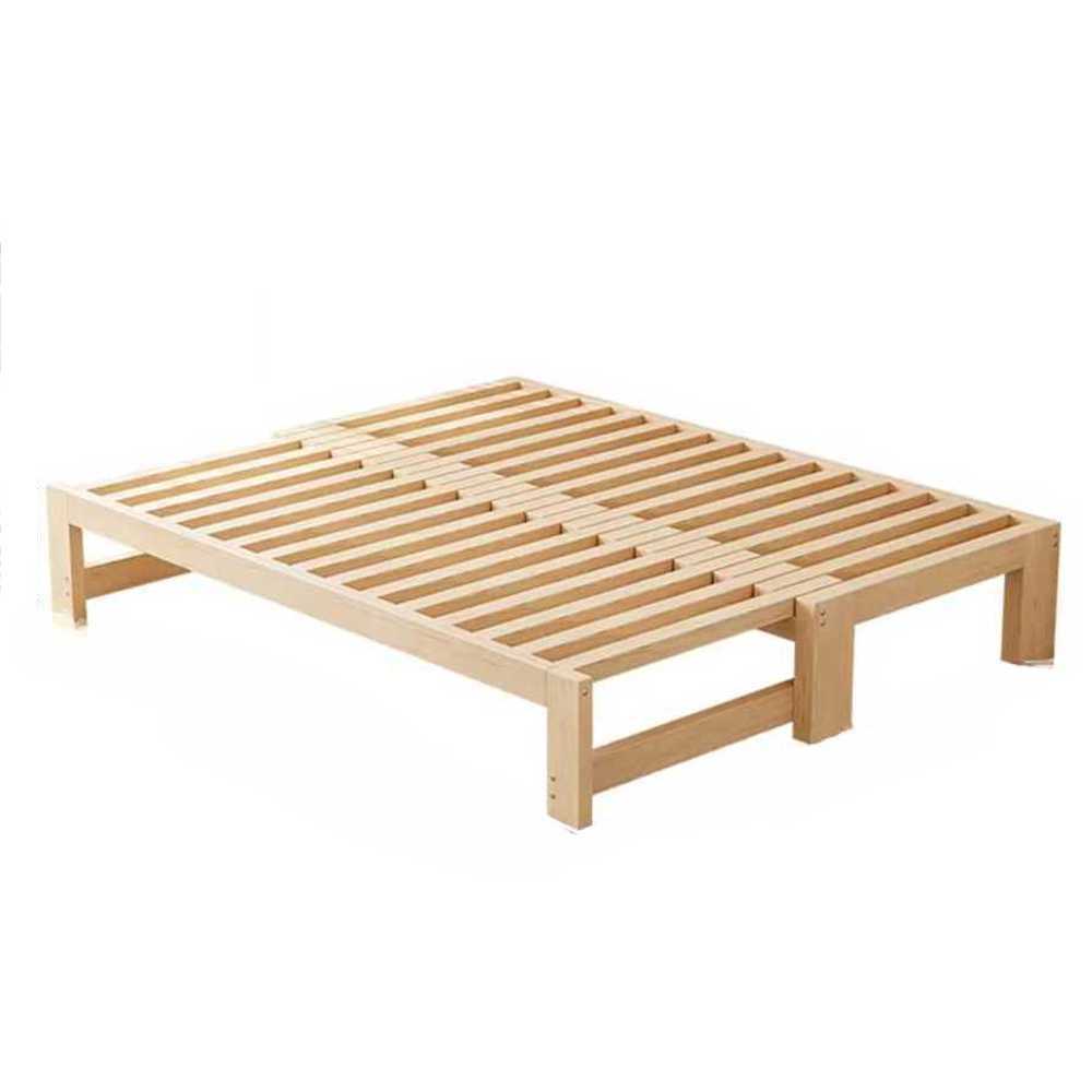 접이식 소파 침대 원목 확장형 침실 베드 프레임 180x60x100 - 상품 이미지