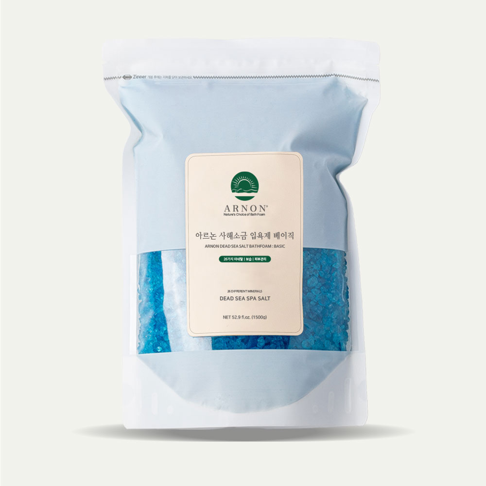 아르논 사해소금 입욕제 베이직 1.5kg 내추럴 바스솔트 배쓰 반신욕 목욕 아로마 족욕제 - 상세 이미지 5
