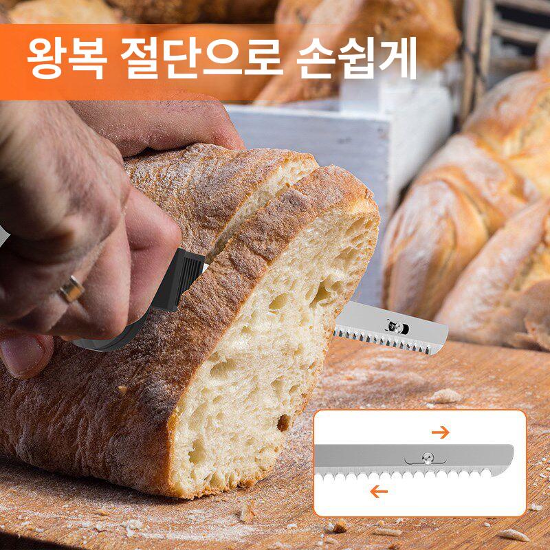 전동 빵칼 브레드 고기컷팅 나이프 식빵 바게트 리튬 8V 리튬 이온 빵칼 - 상세 이미지 4