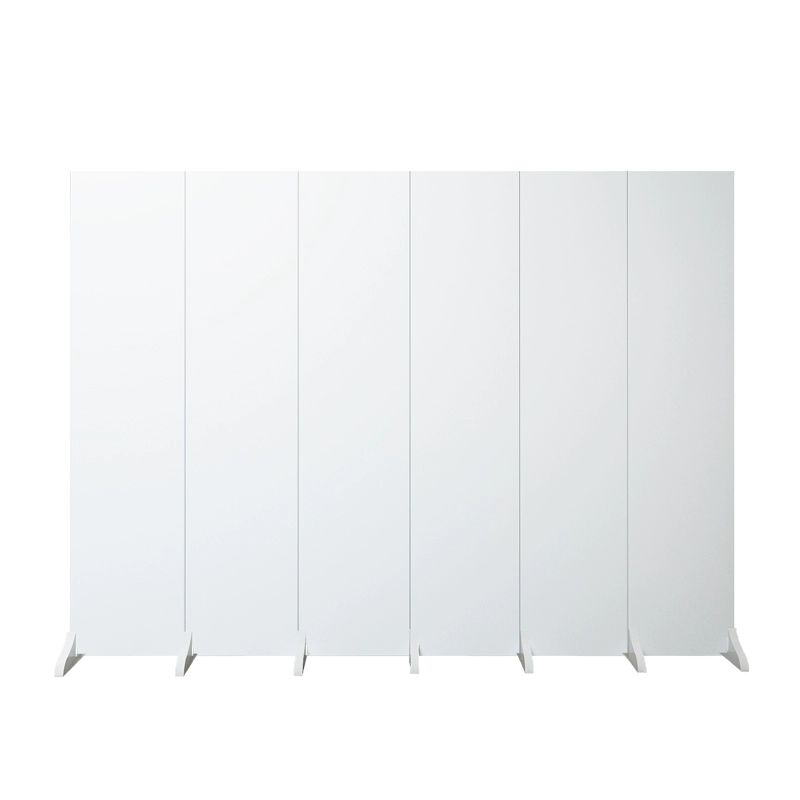 병풍 조립식 칸막이 우드 MDF 화이트 3단 패널 높이200cm 길이120cm 현관 거실 화이트 - 상세 이미지 5