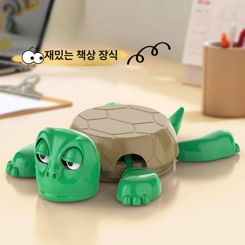 3D프린팅 눈 컵받침 거북이 오피스 다리 움직이는 깜짝놀라는 코스터 누르면 - 상세 이미지 5