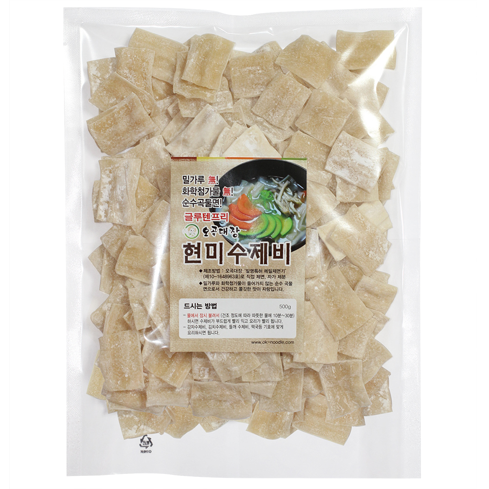 현미쌀수제비 4인분(500g) - 상품 이미지