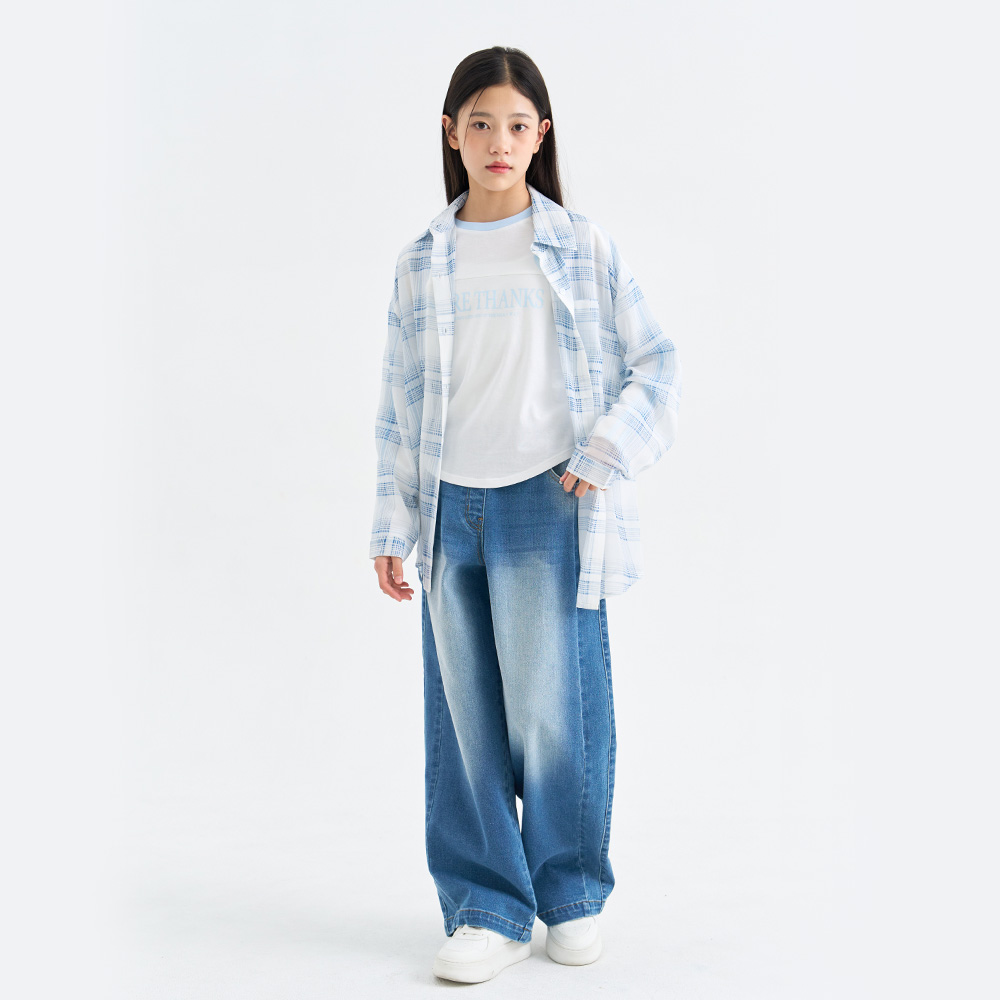 더데이걸 박시핏 쿨 셔츠 TGBW26301 - 상품 이미지