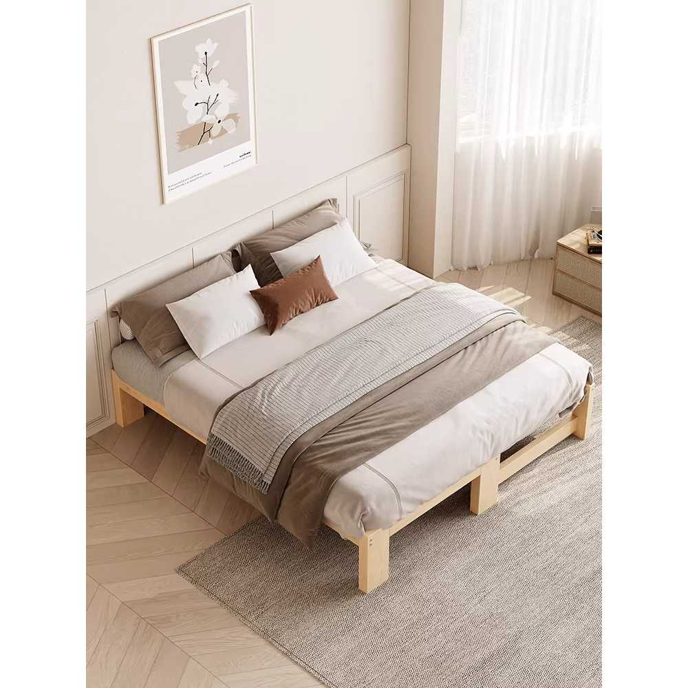 접이식 소파 침대 원목 확장형 침실 베드 프레임 180x60x100 이미지 6