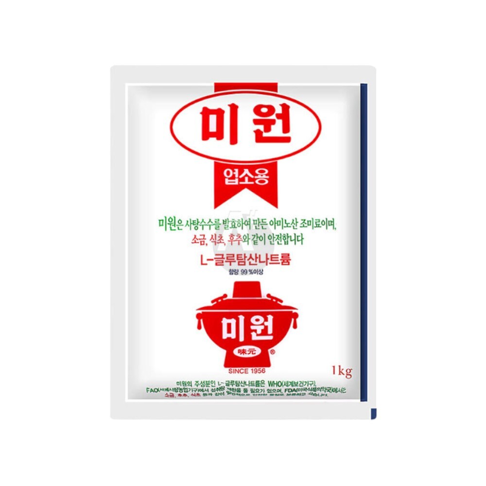 대상 미원 업소용 L-글루탐산나트륨 발효조미료 1kg 감칠맛조미료 - 상품 이미지