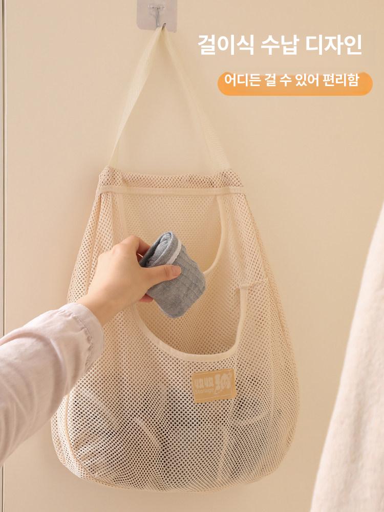 양말 걸이형 수납 가방, 속옷 걸이형 옷장 수납 메쉬 가방, 기숙사 및 가정용 양말 수납 용품. - 상세 이미지 4