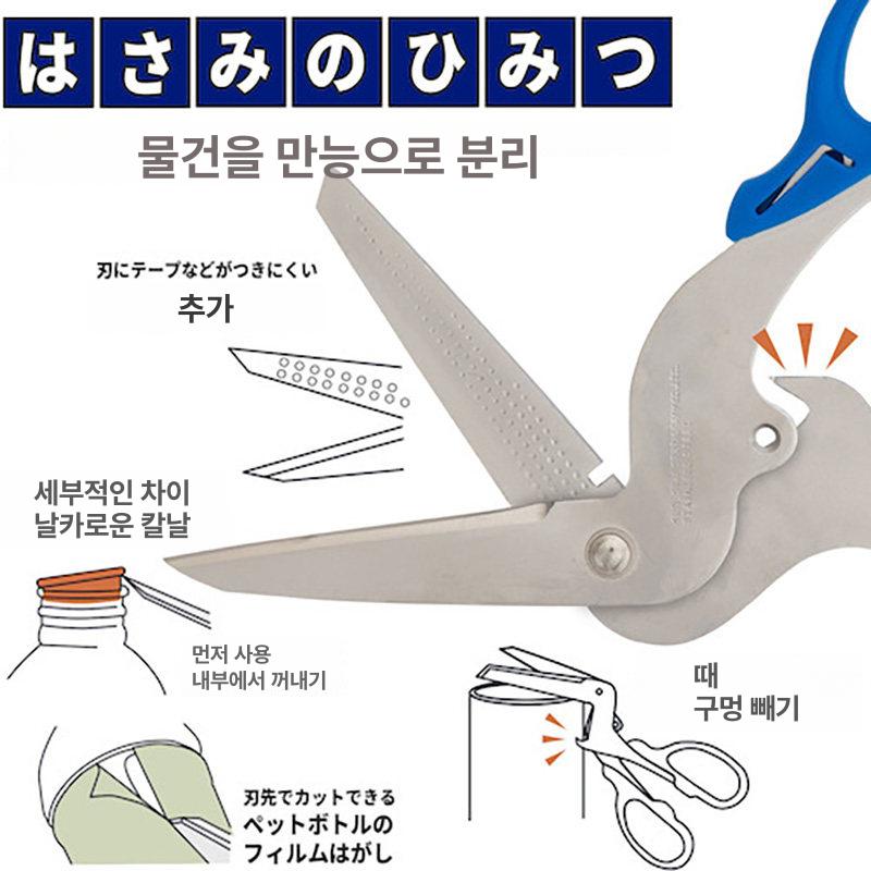 다용도 만능 가위 꺽인 날 골판지 박스 다기능 일본 S3716317 - 상세 이미지 4