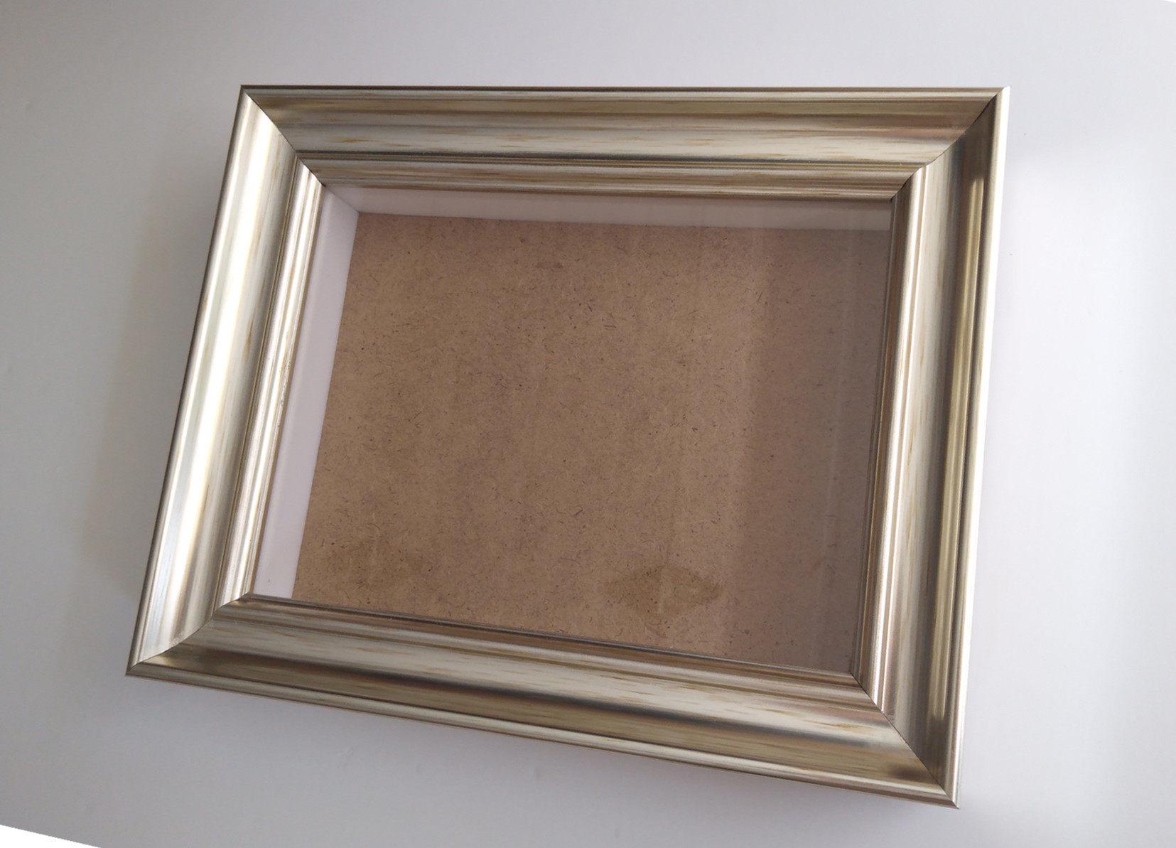 자동차 액자 미니카 소품 정사각형흰색사진프레임 장식 골드 (중공 1.8cm) 10인치 (20x25cm) - 상세 이미지 2