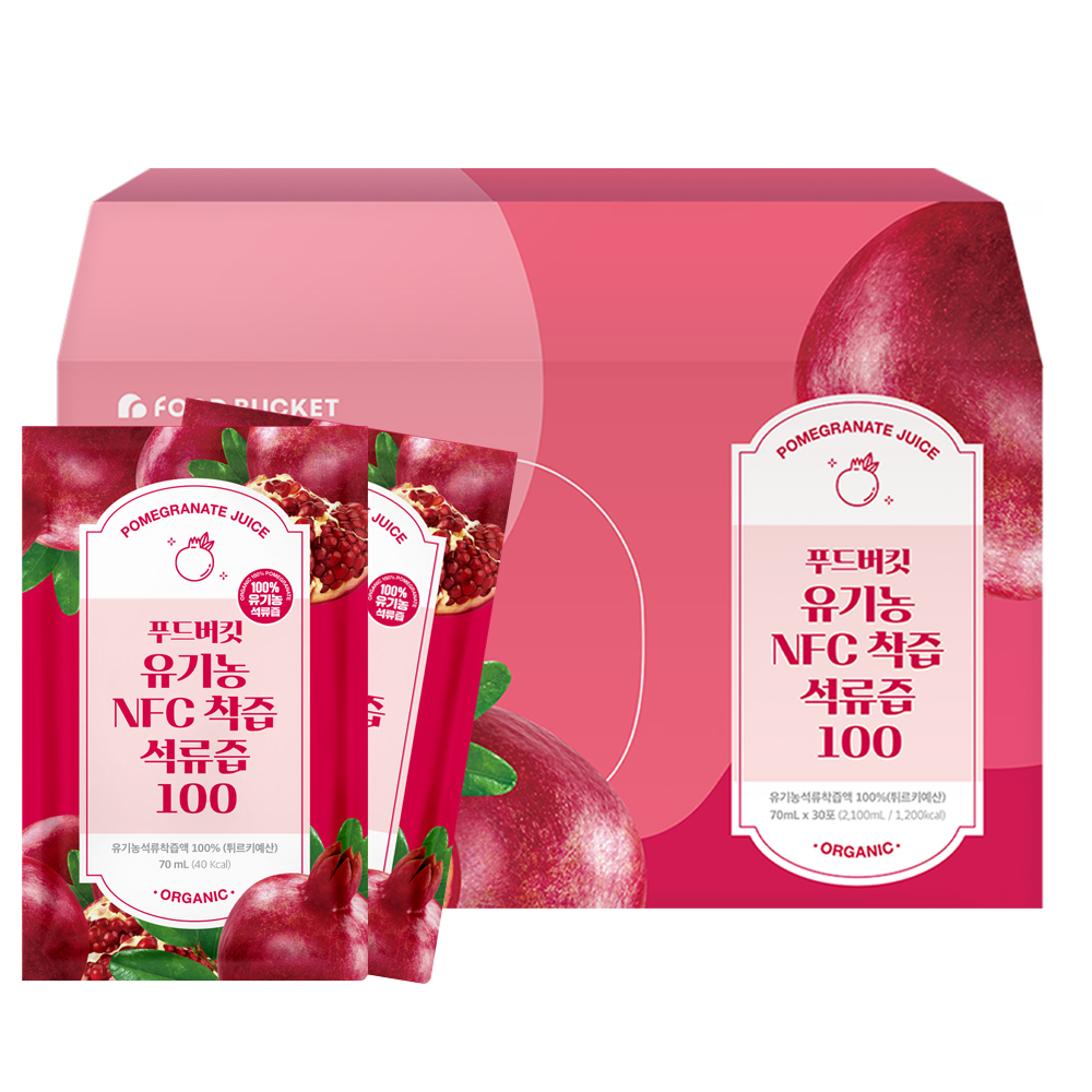 푸드버킷 유기농NFC 착즙석류즙 30포, 1개 제품 이미지