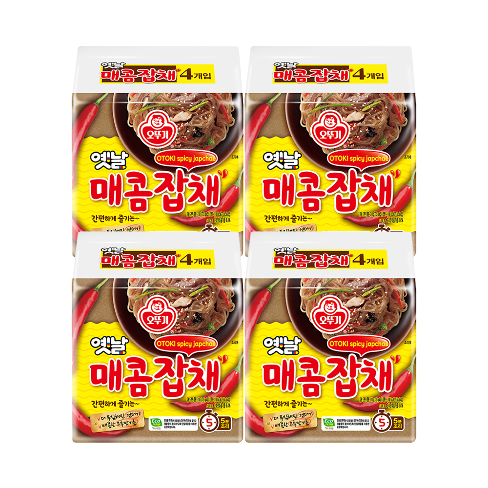 오뚜기 옛날매콤잡채 77.5g, 16개 - 상품 이미지