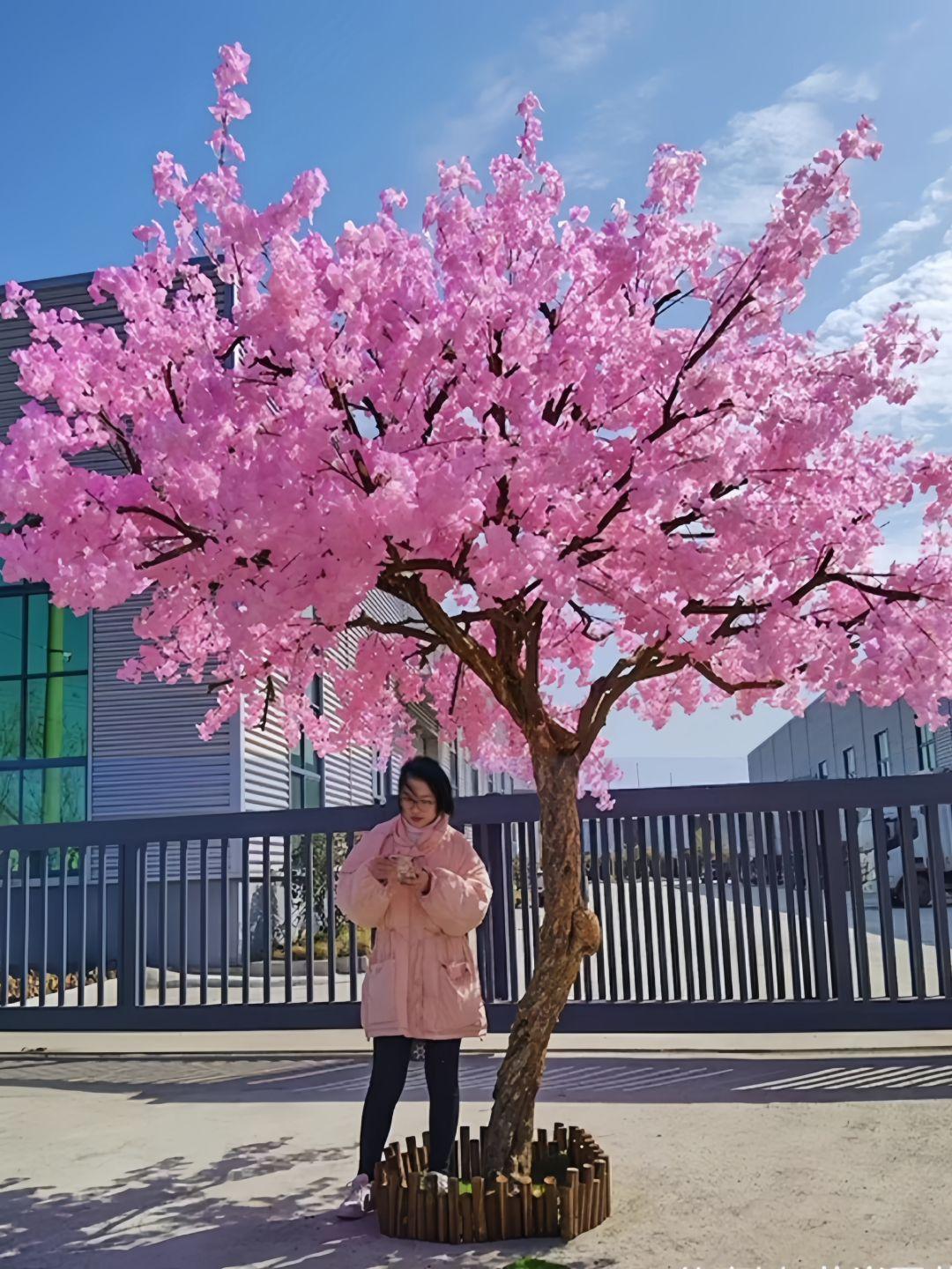 실내장식나무 벛나무 모형 인테리어 가짜 인조 장식 벚꽃나무 대형 화분 가게 풍경 원형 매장 이자카야 - 상품 이미지