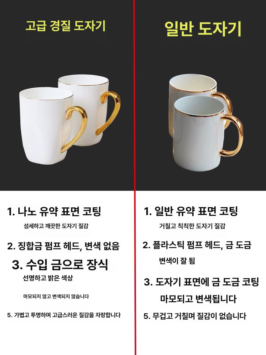 호텔양치컵 세트 숙박 북유럽 칫솔컵 디스펜서 모던 욕실용품 도자기 커플 모텔 펜션 키트 - 상세 이미지 3