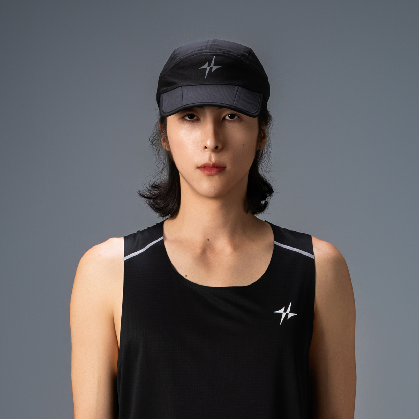 러닝라이프 운동 테니스 모자 마라톤모자 러닝캡 폴더블 이미지