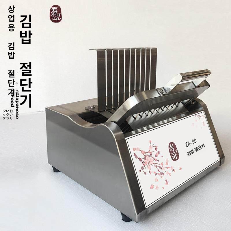 김밥 마는 기계 고급 스테인리스 스틸 자동 전동 김밥 컷팅기 간편한 정량 분할 위생적인 원형 롤 스시 기계 - 상품 이미지