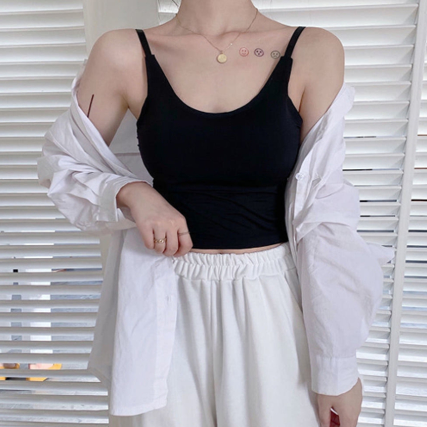 캡나시 브라나시 브라탑 캡내장 런닝 패드 백리스 노브라 이미지 7