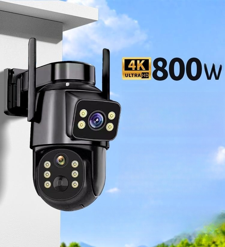 360도 회전 홈캠 HD 야간촬영 CCTV 무선 태양광 4G 정전 모니터링 99년 데이터 15일 루프 녹화 1080p - 상품 이미지