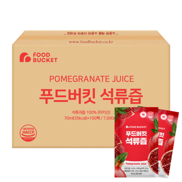 푸드버킷 석류100% 만든 석류즙 100포, 1개
