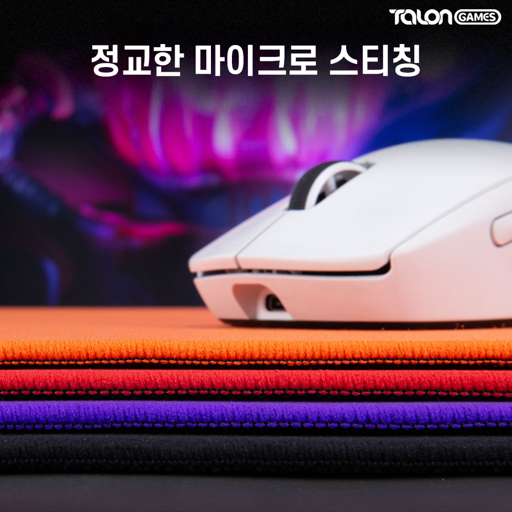 탈론게임즈 펄스 게이밍 마우스패드 슬라이딩 밸런스 발로란트 오렌지, L사이즈(TG0115) - 상세 이미지 4