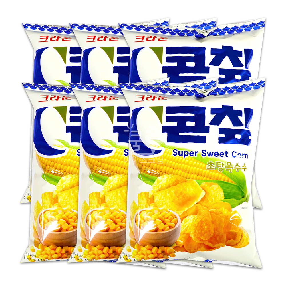 크라운 콘칲 초당옥수수 70g 6개 - 상품 이미지