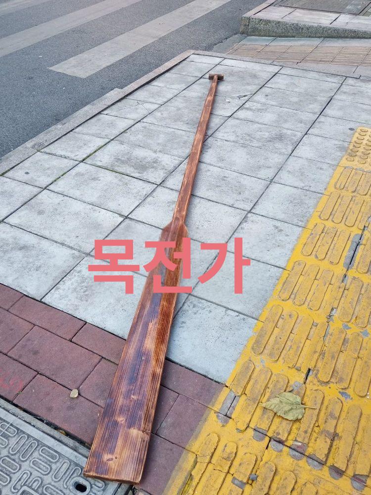 낚시배 패들 빈티지 장식 노젓기 보트 서핑 레저 사각 원형 수상 원목 - 상세 이미지 3