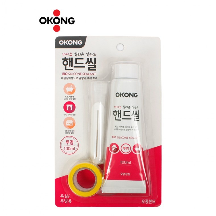 오공 바이오 핸드씰 투명 욕실용실리콘 타일보수 - 상품 이미지