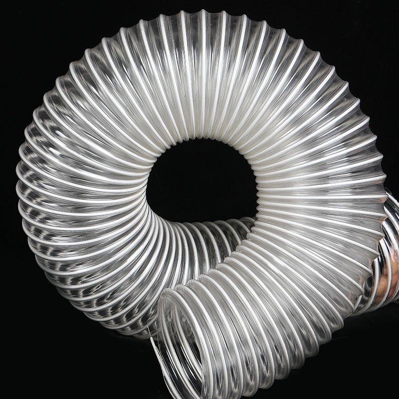 PVC 주름관 내경 투명 130mm 호스 10m 배수관 투명 내경 30mm - 상품 이미지