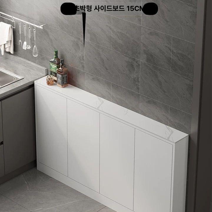 폭좁은 수납장 얇은 슬림장 주방 틈새 모듈 서랍함 철제 랙 현관 침대 - 상세 이미지 2