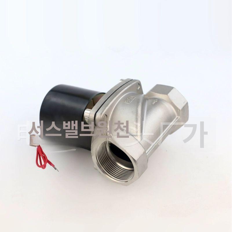 스텐 솔밸브 전자밸브 전자변 온수 공압 배관 솔레노이드 DN32 1.2인치 AC220V - 상세 이미지 4
