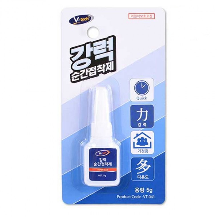 VT-041 강력 순간접착제 5g 가정용 다용도 강력접착제 - 상품 이미지