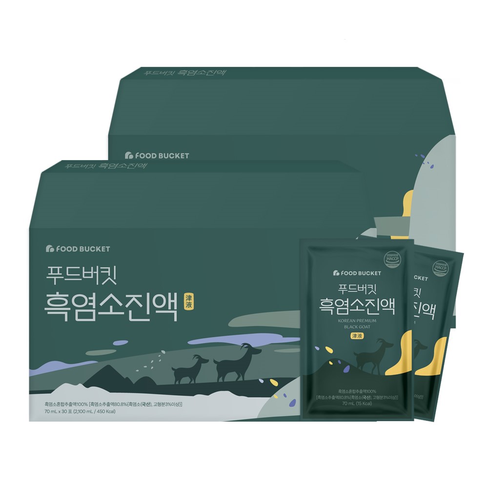 푸드버킷 자연방목 흑염소진액 흑염소즙 30포, 2개 제품 이미지