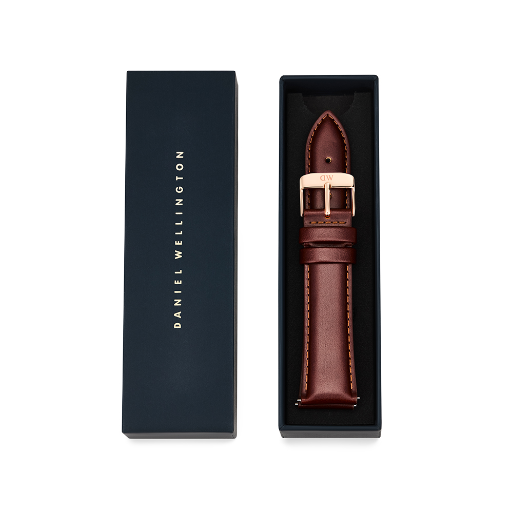 다니엘 웰링턴 TAPERED ST MAWES 빈티지 브라운 3컬러 21mm 레더스트랩 이미지 8