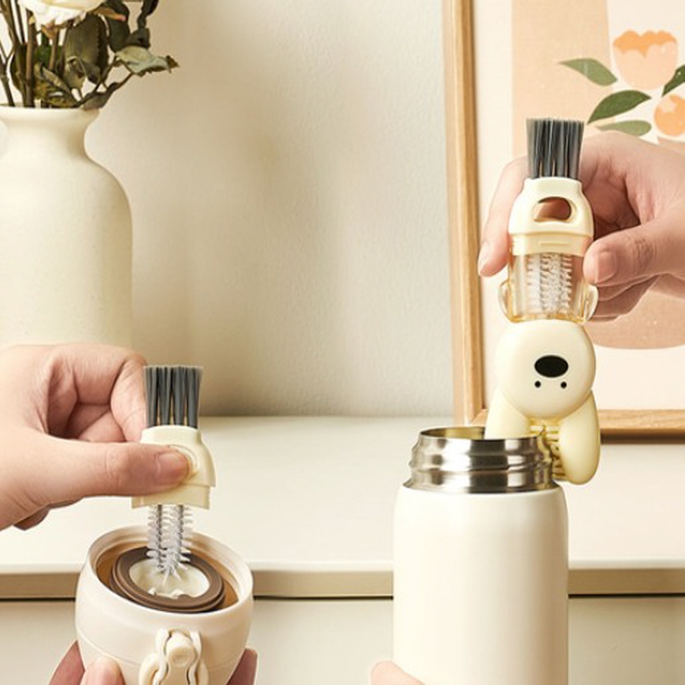 토끼 텀플러 물병 좁은 틈새 브러쉬 세척솔 (3가지 기능) - 상세 이미지 4