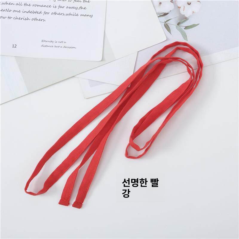 여성 원피스 허리끈 슬림 코튼 블랙 린넨 솔리드 화이트 - 상세 이미지 3