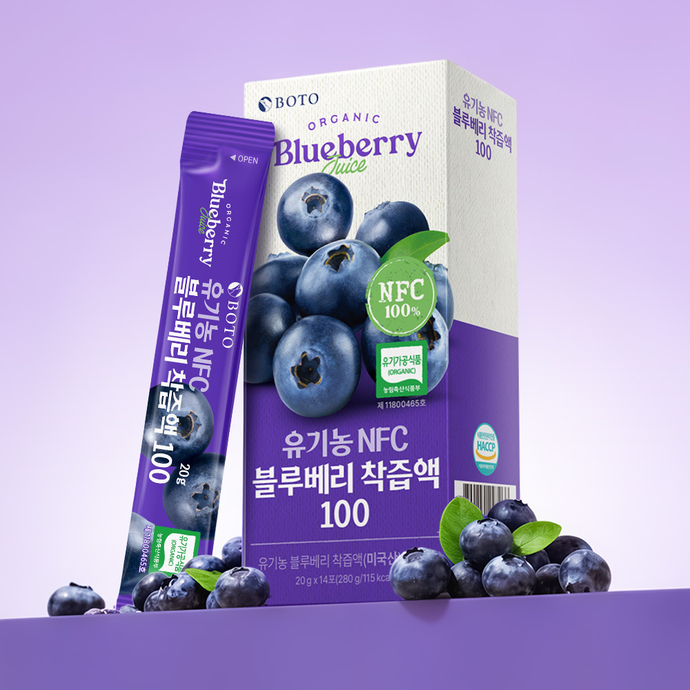 보뚜 유기농 NFC 블루베리 스틱 착즙액 100 14포, 3개 - 상세 이미지 4