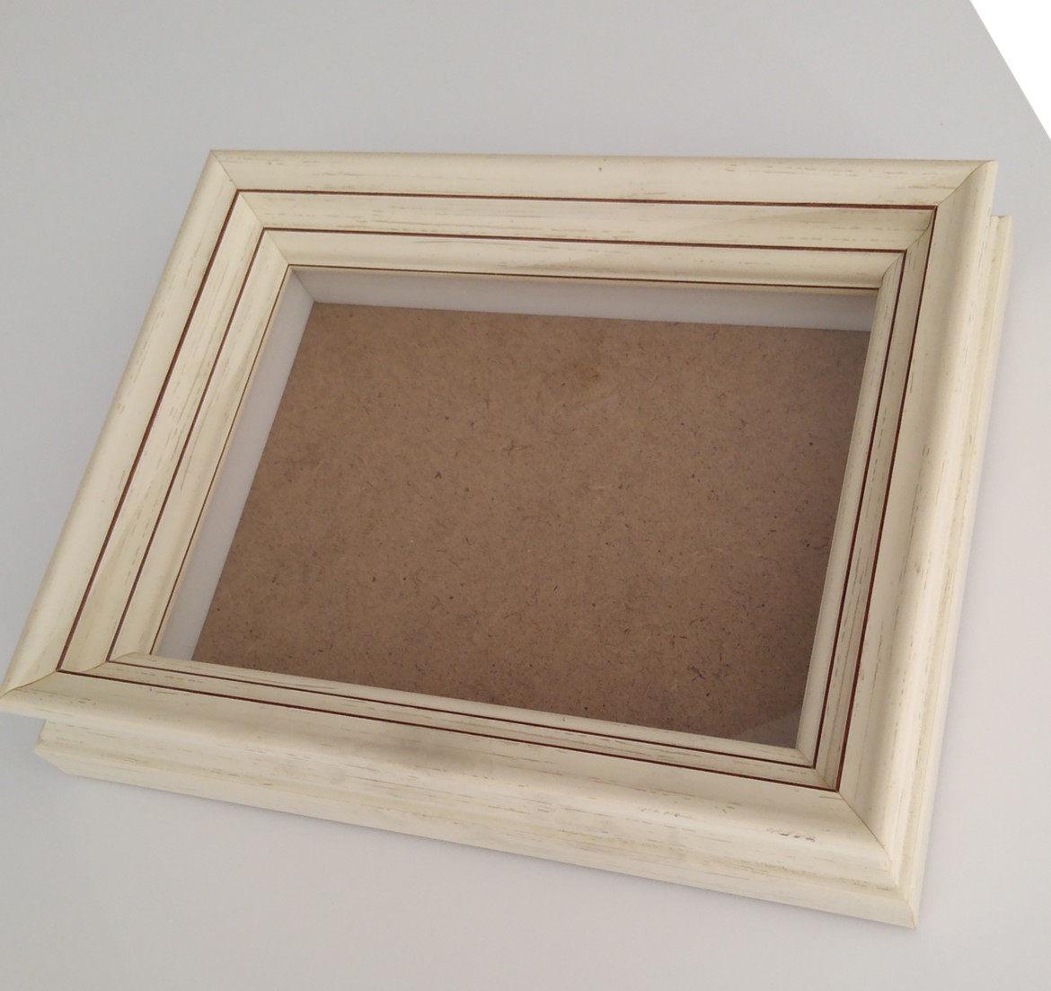 자동차 액자 미니카 소품 정사각형흰색사진프레임 장식 골드 (중공 1.8cm) 10인치 (20x25cm) - 상세 이미지 5