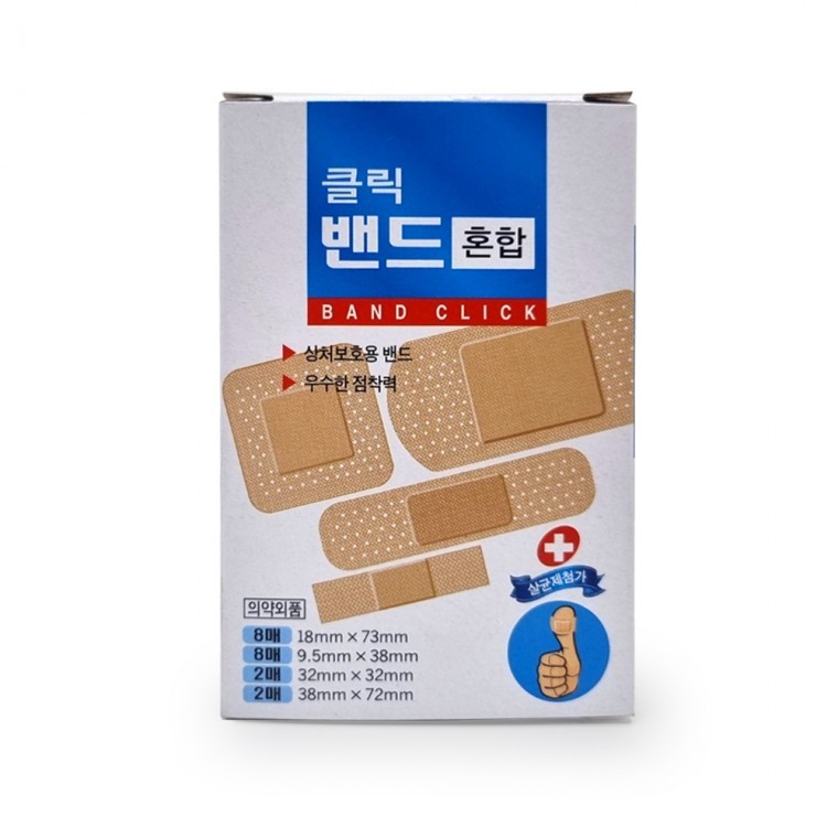대일제약 밴드클릭 혼합 20매 반창고 상처밴드 - 상품 이미지