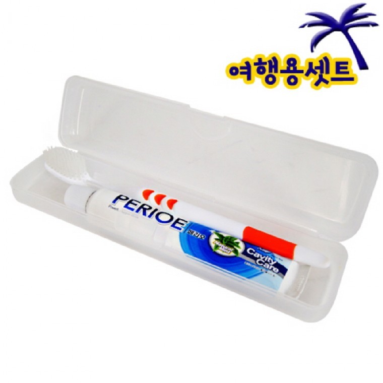 페리오 여행용 치약 칫솔 세트 휴대용 세면도구 - 상품 이미지